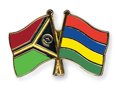 Fahnen Pins Vanuatu Mauritius