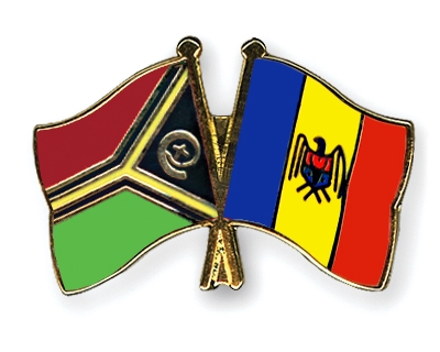 Fahnen Pins Vanuatu Moldau