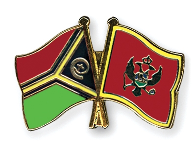 Fahnen Pins Vanuatu Montenegro