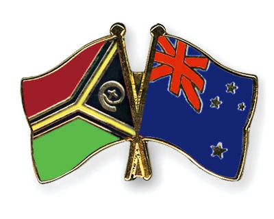 Fahnen Pins Vanuatu Neuseeland