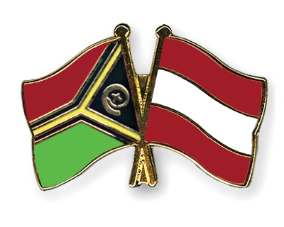 Fahnen Pins Vanuatu sterreich