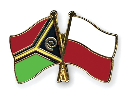 Fahnen Pins Vanuatu Polen