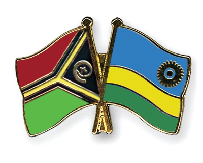 Fahnen Pins Vanuatu Ruanda