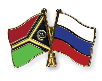 Fahnen Pins Vanuatu Russland