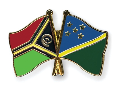 Fahnen Pins Vanuatu Salomonen