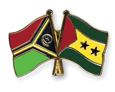 Fahnen Pins Vanuatu Sao-Tome-und-Principe