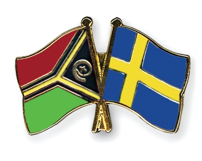 Fahnen Pins Vanuatu Schweden