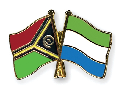 Fahnen Pins Vanuatu Sierra-Leone