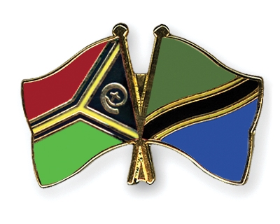 Fahnen Pins Vanuatu Tansania