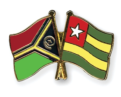 Fahnen Pins Vanuatu Togo