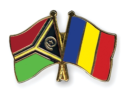 Fahnen Pins Vanuatu Tschad