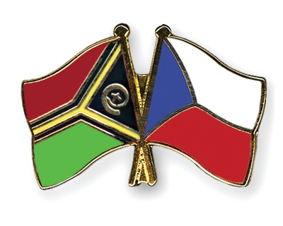 Fahnen Pins Vanuatu Tschechische-Republik