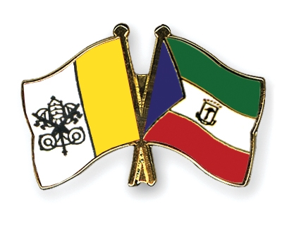 Fahnen Pins Vatikanstadt quatorialguinea