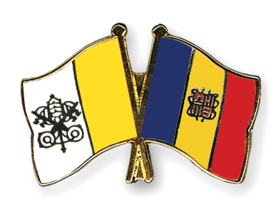 Fahnen Pins Vatikanstadt Andorra