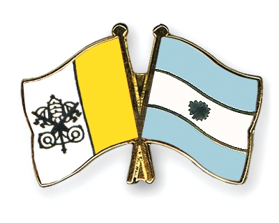 Fahnen Pins Vatikanstadt Argentinien