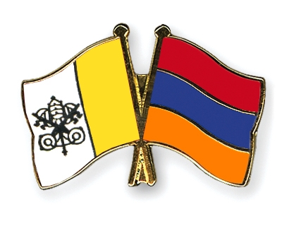 Fahnen Pins Vatikanstadt Armenien