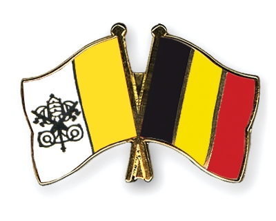 Fahnen Pins Vatikanstadt Belgien