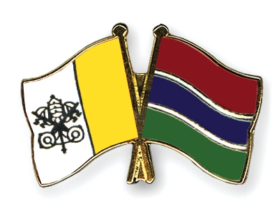 Fahnen Pins Vatikanstadt Gambia