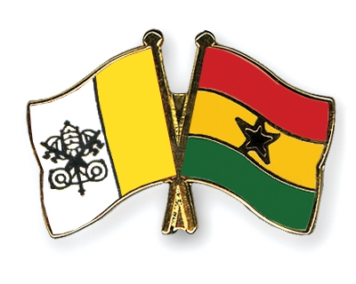 Fahnen Pins Vatikanstadt Ghana