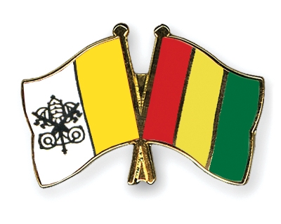 Fahnen Pins Vatikanstadt Guinea