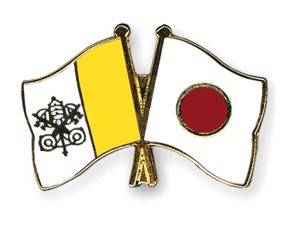 Fahnen Pins Vatikanstadt Japan