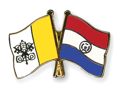 Fahnen Pins Vatikanstadt Paraguay