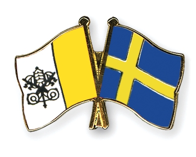 Fahnen Pins Vatikanstadt Schweden