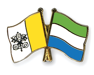 Fahnen Pins Vatikanstadt Sierra-Leone