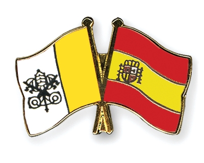 Fahnen Pins Vatikanstadt Spanien