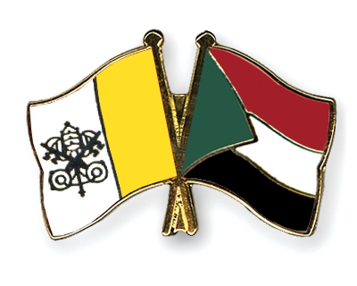 Fahnen Pins Vatikanstadt Sudan