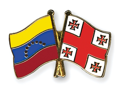 Fahnen Pins Venezuela Georgien