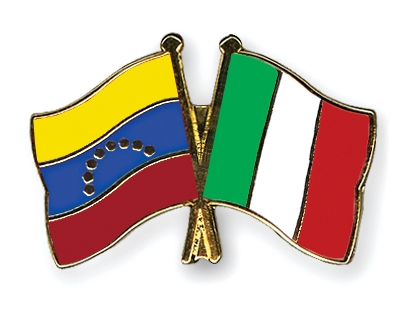 Fahnen Pins Venezuela Italien