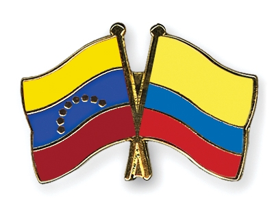 Fahnen Pins Venezuela Kolumbien