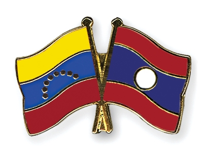 Fahnen Pins Venezuela Laos