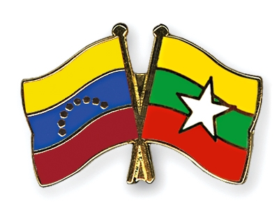 Fahnen Pins Venezuela Myanmar