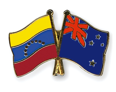 Fahnen Pins Venezuela Neuseeland