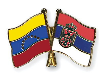 Fahnen Pins Venezuela Serbien