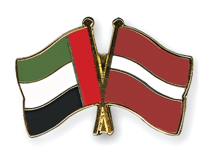 Fahnen Pins Ver-Arab-Emirate Lettland