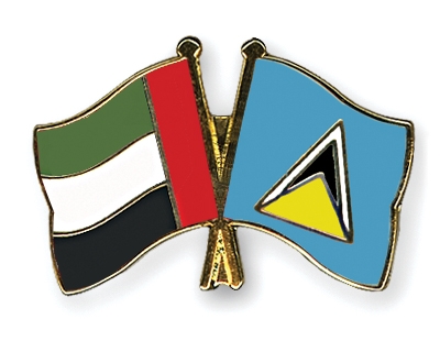 Fahnen Pins Ver-Arab-Emirate St-Lucia