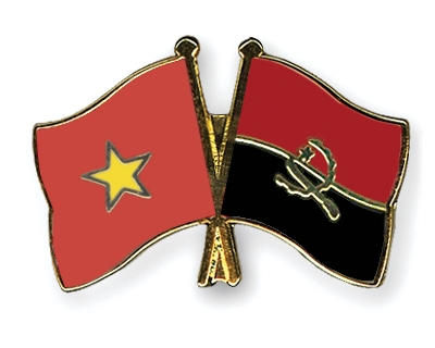 Fahnen Pins Vietnam Angola