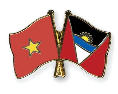 Fahnen Pins Vietnam Antigua-und-Barbuda
