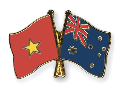 Fahnen Pins Vietnam Australien