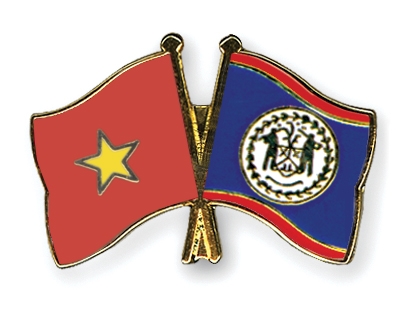 Fahnen Pins Vietnam Belize