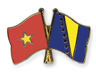 Fahnen Pins Vietnam Bosnien-und-Herzegowina