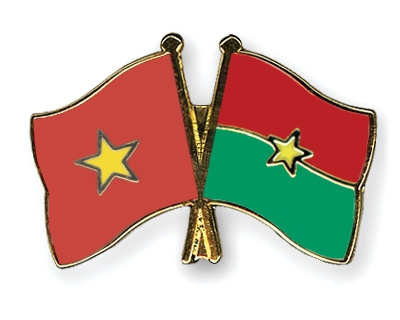 Fahnen Pins Vietnam Burkina-Faso