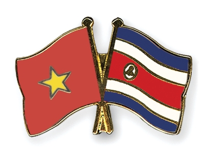 Fahnen Pins Vietnam Costa-Rica