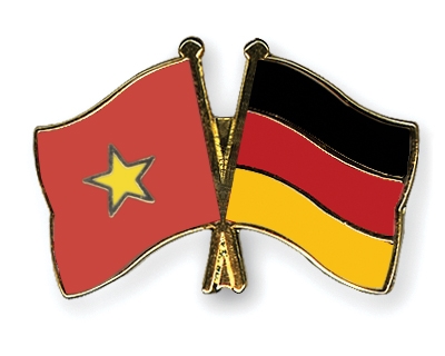 Fahnen Pins Vietnam Deutschland