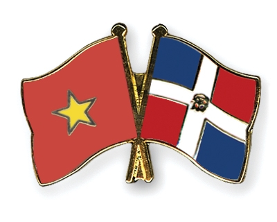 Fahnen Pins Vietnam Dominikanische-Republik