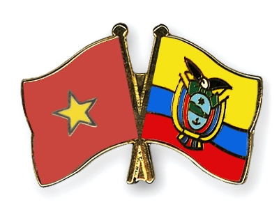 Fahnen Pins Vietnam Ecuador