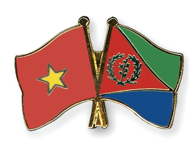 Fahnen Pins Vietnam Eritrea